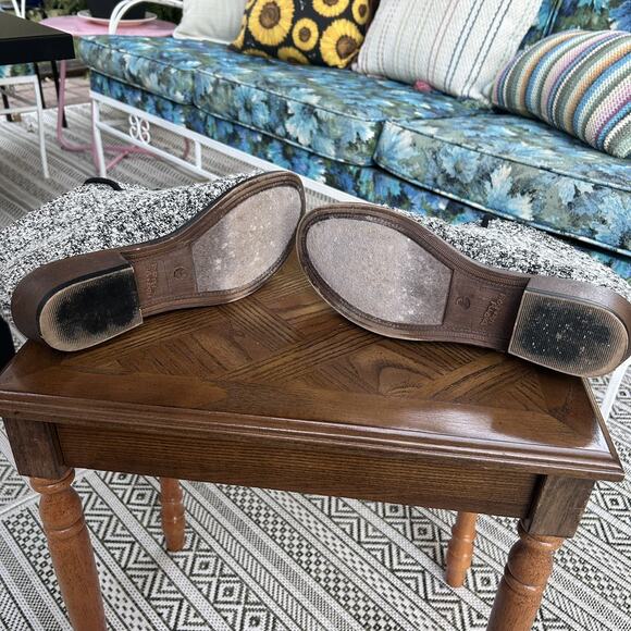 Dirty Laundry Tweed Black White Tweed Boots Size EU 41 US 10 - Picture 10 of 11